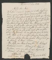 2 vues Wiesembach, Henriette. Lettre autographe signée à Caroline Amiel née Brandt. - Auvernier, 11 juin 1814