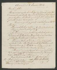 50 vues  - Brandt, Frédéric. 15 lettres autographes signées à Caroline Amiel née Brandt. - Auvernier, 8 janvier 1814 - 25 mai 1815 (ouvre la visionneuse)