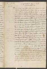 2 vues Copie d'une lettre. - Bryon sur Ourse [Brion-sur-Ource], 4 octobre 1587