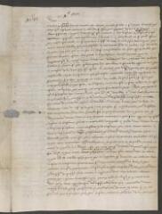 4 vues  - Copie de 2 lettres écrites au roi [Henri IV].- Sans lieu et Genève, sans date et 3 décembre 1592 (ouvre la visionneuse)