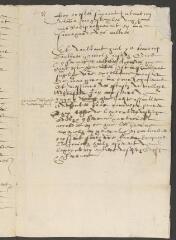1 vue  - Description de deux tableaux (dessins?) satiriques contre Sully et le maréchal de Biron, \'par lettres escrites de Sans du 12 avril 1600\' (ouvre la visionneuse)