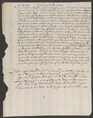 2 vues  - Texte sur la retraite du comte de Soissons.- Paris, 4 juillet 1620 (ouvre la visionneuse)