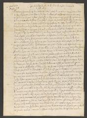 4 vues  - Fabas. copie d\'une lettre à \'Messieurs\'.- Sans lieu , 30 janvier 1621 (ouvre la visionneuse)