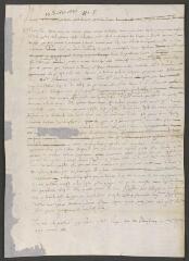 2 vues Copie raturée d'une lettre à M. de La Noue.- Strasbourg, 13 juillet 1587