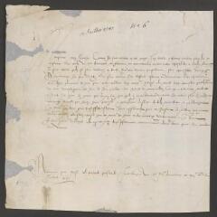 2 vues  - Copie d\'une lettre à \'Monsieur, mon cousin\'.- Strasbourg, 13 juillet 1587 (ouvre la visionneuse)