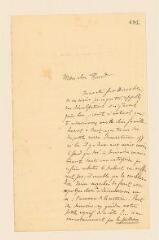 2 vues Ravel, E[douard]. Lettre autographe signée à Auguste Baud-Bovy. - Sans lieu ni date