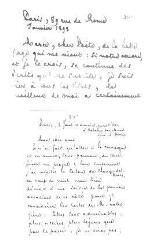 5 vues Mallarmé, Stéphane. 5 cartes autographes signées à Daniel Baud-Bovy. - Paris, Valvins, janvier 1893-avril 1898 et sans date