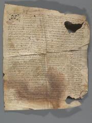 2 vues Actes notariés concernant Pierre III de Bieux