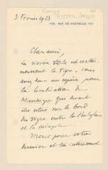 30 vues Thureau-Dangin, François. 11 lettres et cartes autographes signées à Alfred Boissier. - Paris, Garnay et sans lieu, 17 juin 1917 - 26 février 1940