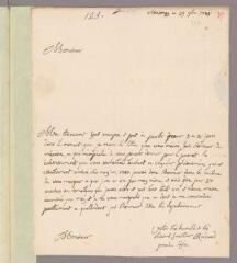 8 vues  - Quisard, François. 2 lettres autographes signées à Charles Bonnet. - Massongy, 29 novembre et 4 décembre 1759 (Avec adresse) (ouvre la visionneuse)
