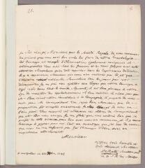 16 vues  - Ratte, Etienne-Hyacinthe de. 4 lettres autographes signées à Charles Bonnet. - Montpellier, 22 décembre 1745 - 3 novembre 1779 (Avec adresse) (ouvre la visionneuse)