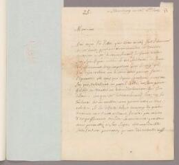 8 vues  - Bazin, Gilles-Augustin. 2 lettres autographes signées à Charles Bonnet. - Strasbourg, 14 octobre 1743 et 15 janvier 1744 (Avec adresse) (ouvre la visionneuse)