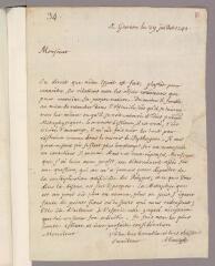 4 vues  - Abauzit, Firmin. Lettre autographe signée à Charles Bonnet. - Genève, 29 juillet 1745 (Avec adresse) (ouvre la visionneuse)