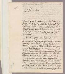 16 vues  - Dupuy, Louis. Lettre autographe signée à Charles Bonnet. - Paris, 30 juin 1762 (ouvre la visionneuse)