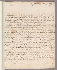 4 vues  - Jallabert, Jean. Lettre autographe signée à Charles Bonnet. - Genève, 2 août 1761 (Avec adresse) (ouvre la visionneuse)