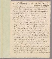 40 vues  - Trembley, Abraham. 8 lettres autographes signées et non signées à Charles Bonnet. - Saconnex, 17 juillet 1761 - 14 octobre 1764 (Avec copie d\'une lettre à Jean-Nicolas-Sébastien Allamand) (ouvre la visionneuse)