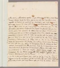 4 vues  - Ratte, Etienne-Hyacinthe de. Lettre autographe signée à Charles Bonnet. - Montpellier, 18 octobre 1765 (Avec adresse) (ouvre la visionneuse)