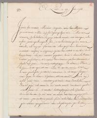 8 vues  - Brosses, Charles de. 2 lettres non autographes signées à Charles Bonnet. - Paris et Montfalcon, 23 juin et 1er octobre 1766 (ouvre la visionneuse)