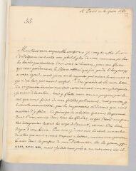 8 vues  - Mairan, Jean-Jacques Dortous de. 2 lettres non autographes signées à Charles Bonnet. - Paris, 4 juin 1767 et 9 juillet 1768 (ouvre la visionneuse)