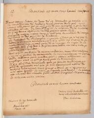 6 vues  - Swieten, Gerard van. 2 lettres autographes signées à Charles Bonnet. - Vienne, 29 novembre 1766 - 26 août 1769 (Une lettre avec adresse) (ouvre la visionneuse)