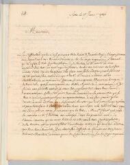 4 vues  - Bruyset, Jean-Marie [père]. Lettre autographe signée à Charles Bonnet. - Lyon, 3 janvier 1767 (Avec adresse) (ouvre la visionneuse)