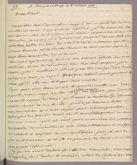 4 vues  - Chais, Charles. Lettre autographe signée à Charles Bonnet. - Blankenburg, 2 août 1773 (ouvre la visionneuse)