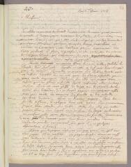 4 vues  - Soubeyran, Pierre. Lettre autographe signée à Charles Bonnet. - Sans lieu, 6 août 1773 (ouvre la visionneuse)