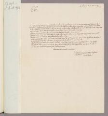 4 vues  - Lalande, Jérôme Le Français de. Lettre autographe signée à Charles Bonnet. - Bourg, 1er novembre 1774 (ouvre la visionneuse)