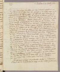 4 vues  - De Geer, Carl. Lettre autographe signée à Charles Bonnet. - Stockholm, 18 avril 1775 (ouvre la visionneuse)
