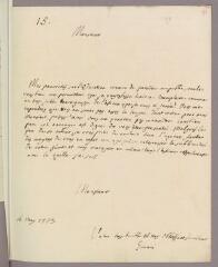 8 vues  - Gorani, comte Giuseppe. 2 lettres autographes signées à Charles Bonnet. - Sans lieu et Vic, 16 mai - 3 juin 1773 (ouvre la visionneuse)