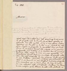 4 vues  - Hardouin, libraire. Lettre autographe signée à Charles Bonnet. - Paris, 14 décembre 1778 (ouvre la visionneuse)