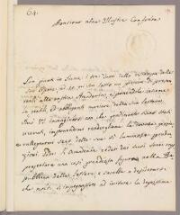 4 vues  - Bartaloni, Domenico. Lettre autographe signée à Charles Bonnet. - Sienne, 5 décembre 1779 (En italien) (ouvre la visionneuse)