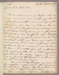 20 vues  - Clason, Patrick. 4 lettres autographes signées à Charles Bonnet. - Morillon et Londres, 16 septembre 1783 - 15 juillet 1785 (Avec adresse) (ouvre la visionneuse)