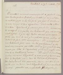 30 vues  - Stolberg, Friederike Luise comtesse Reventlow, comtesse de. 5 lettres autographes signées à Charles Bonnet. - Tremsbuttel et Carlsbad, 29 novembre 1783 - 20 mars [1785] (ouvre la visionneuse)