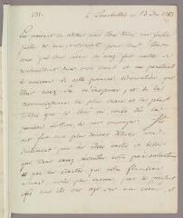 4 vues Stolberg, Christian, comte de. Lettre autographe signée à Charles Bonnet. - Tremsbuttel, 1er décembre 1783