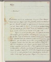 4 vues Dubourg, Jean-Baptiste-Hilarion Fouenet. Lettre autographe signée à Charles Bonnet. - Beauvais (Picardie), mars 1784