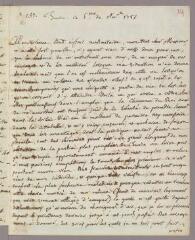 6 vues Malacarne, Michele Vincenzo Maria. Lettre autographe signée à Charles Bonnet. - Turin, 6 novembre 1784 (Avec adresse)