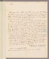 4 vues Vernet, Jacob. Lettre autographe signée à Charles Bonnet. - Genève, 19 novembre 1784 (Avec adresse)