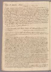 1 vue Bonnet, Charles. Copie de lettre à Jacques Lacombe. - Genthod, 5 février 1770