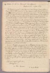 1 vue Bonnet, Charles. Copie de lettre à Carlo Vittorio Amedeo Ignazio Delle Lanze. - Genthod, 23 juin 1769