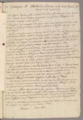 1 vue Bonnet, Charles. Copie de lettre à Johann David Michaelis. - Genthod, 29 juin 1769