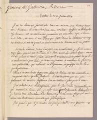 6 vues Bonnet, Charles. Copie de 2 lettres à Paul Gallatin. - Genthod, 3 - 14 juillet 1769