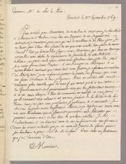 4 vues Bonnet, Charles. Copie de lettre à Jacques-François Deluc. - Genthod, 21 septembre 1769
