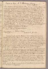 1 vue Bonnet, Charles. Copie de lettre à Claude Philibert. - Genthod, 18 novembre 1769