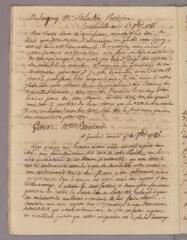 1 vue Bonnet, Charles. Copie de lettre à Antoine Saladin. - Genthod, 6 septembre 1786