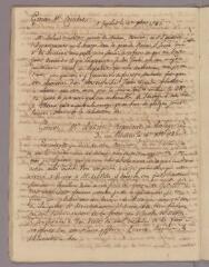 1 vue Bonnet, Charles. Copie de lettre à Mr Coindet. - Genthod, 12 décembre 1786