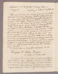 2 vues Bonnet, Charles. Copie de lettre à Jacques Mallet. - Genthod, 25 juillet 1787