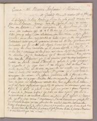 1 vue Bonnet, Charles. Copie de lettre à Henri Boissier. - Genthod, 26 septembre 1787