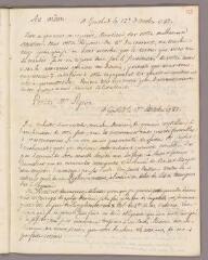 1 vue Bonnet, Charles. Copie de lettre à Simon Pigeon. - Genthod, 17 octobre 1787