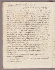 1 vue  - Bonnet, Charles. Copie de lettre à \'M. [Horace-Bénédict ?] De la Rive Tronchin\'. - Genthod, 9 juin 1789 (ouvre la visionneuse)